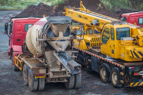 Construction de bâtiments et de routes