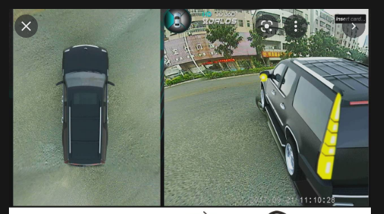 360°camera system help new driver to park