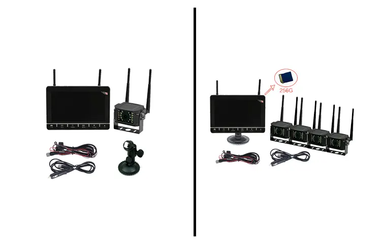 BR-704WS  7 Inch Digital Wireless Camera System for Truck, Trailer, School bus, VAN